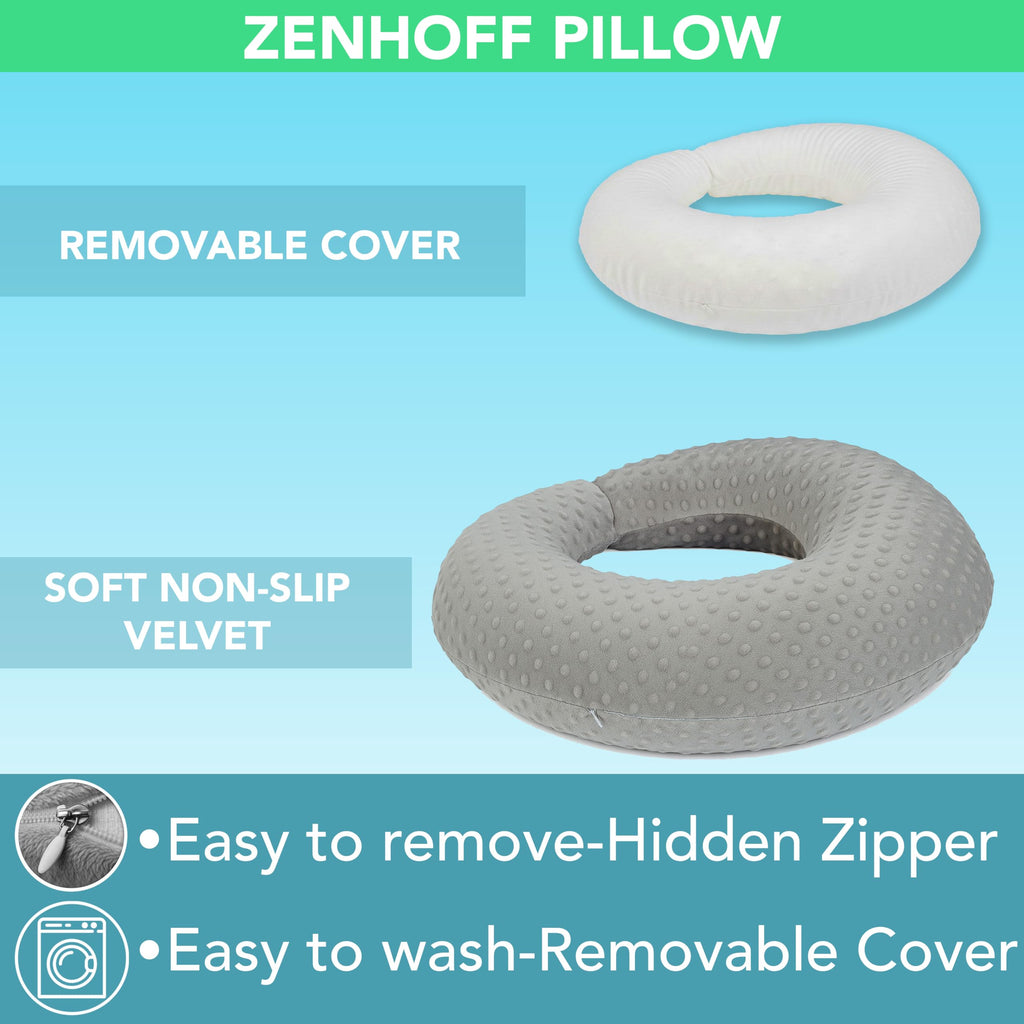 Gaming & Reading Pillow with 1 Cover, Grey